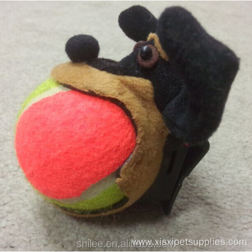 Removable dog tennis ball holder Dog Chew Toy